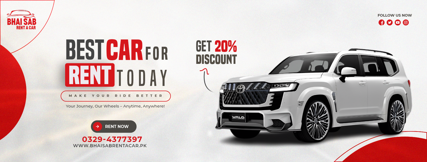 Bhai sab rent a car 03294377397